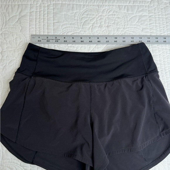 Lululemon Speed Up Short Long High-Rise 4” Black W7BBFT Women’s Athletic - Picture 3 of 7